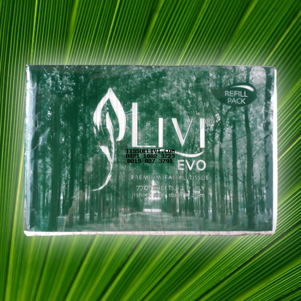 Facial Refill Livi Evo Premium 12 Pack X 770 Sheet / Dus